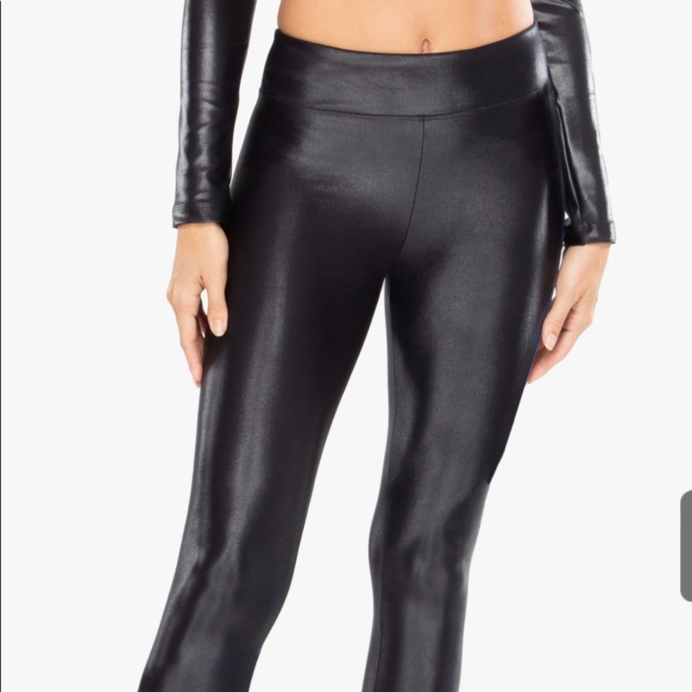 COPY - Koral shiny black leggings
